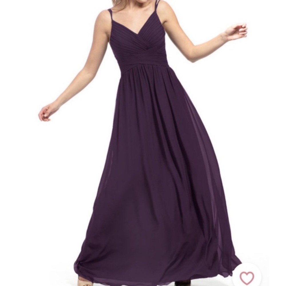 Azazie Blake Plum Purple Bridesmaid Dress